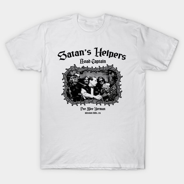 Satan's Helpers & Pee Wee Herman T-Shirt by Bakul Jenang